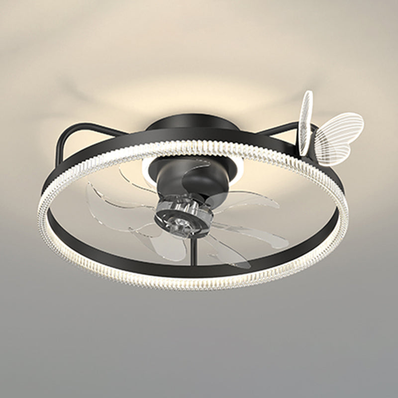 Modern Style Ceiling Fan Lamp Metal Ceiling Fan Lighting for Bedroom