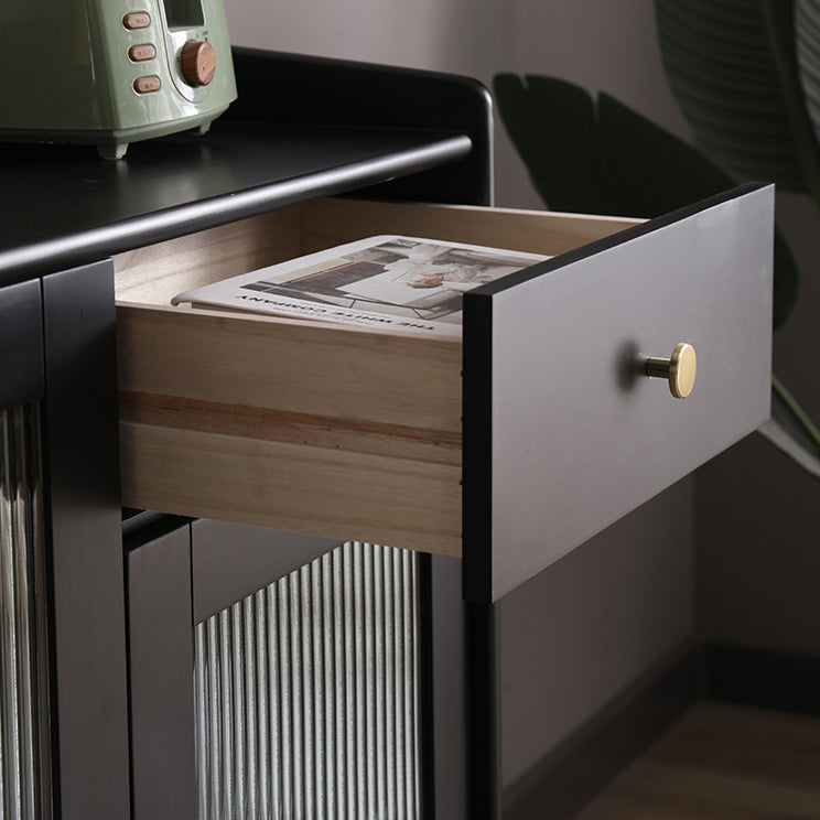 Modern Sideboard Solid Wood Sideboard with Door for Living Room