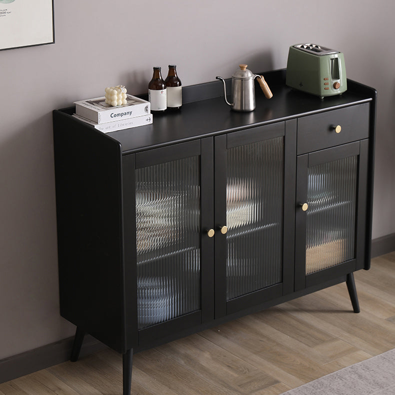 Modern Sideboard Solid Wood Sideboard with Door for Living Room