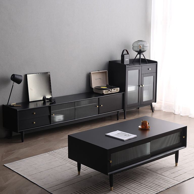 Modern Sideboard Solid Wood Sideboard with Door for Living Room