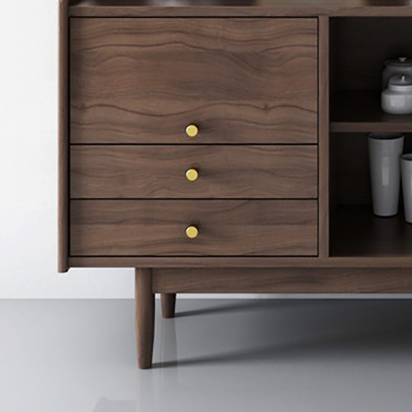 Simple Style Sideboard Wood Cupboard with Drawer and Door for Living Room