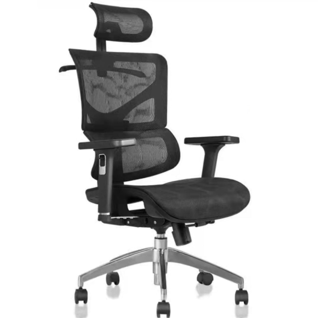 Adjustable Seat Height Executive Chair Swivel High Back Chair with Caster Wheels