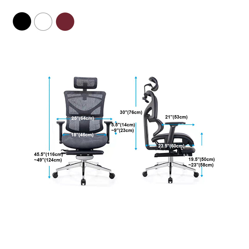 Adjustable Seat Height Executive Chair Swivel High Back Chair with Caster Wheels