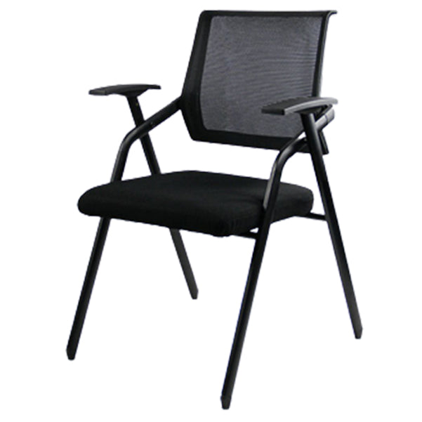 Ergonomic Fixed Arms Conference Chair Black Frame and Seat Chair