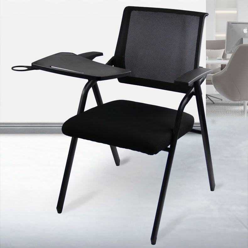 Ergonomic Fixed Arms Conference Chair Black Frame and Seat Chair