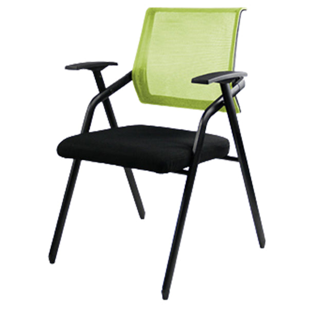 Ergonomic Fixed Arms Conference Chair Black Frame and Seat Chair