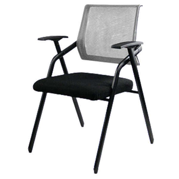 Ergonomic Fixed Arms Conference Chair Black Frame and Seat Chair