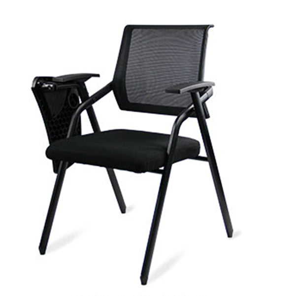 Ergonomic Fixed Arms Conference Chair Black Frame and Seat Chair