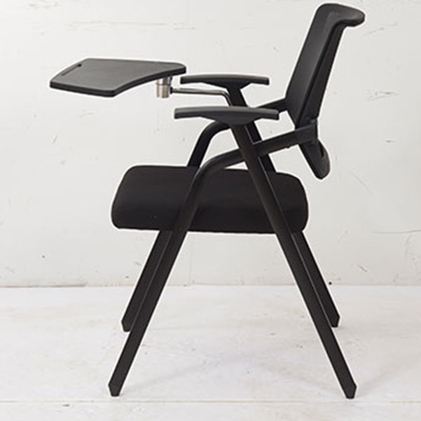 Ergonomic Fixed Arms Conference Chair Black Frame and Seat Chair