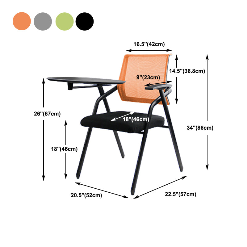 Ergonomic Fixed Arms Conference Chair Black Frame and Seat Chair