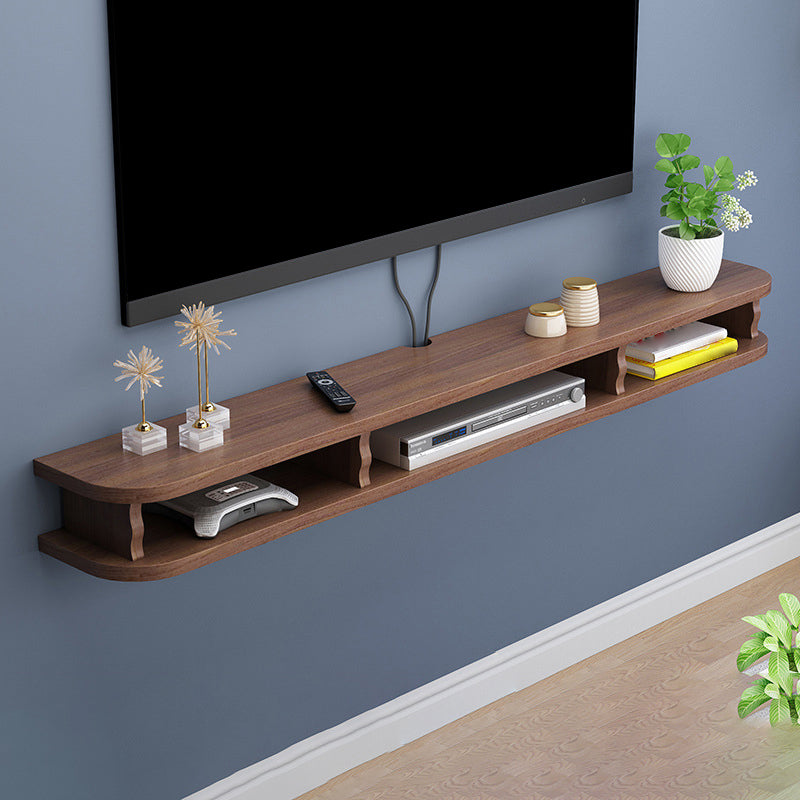 Scandinavian Engineered Wood Media Console Matte Finish TV Media Stand with Shelves