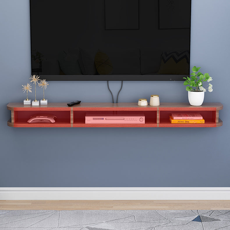 Scandinavian Engineered Wood Media Console Matte Finish TV Media Stand with Shelves