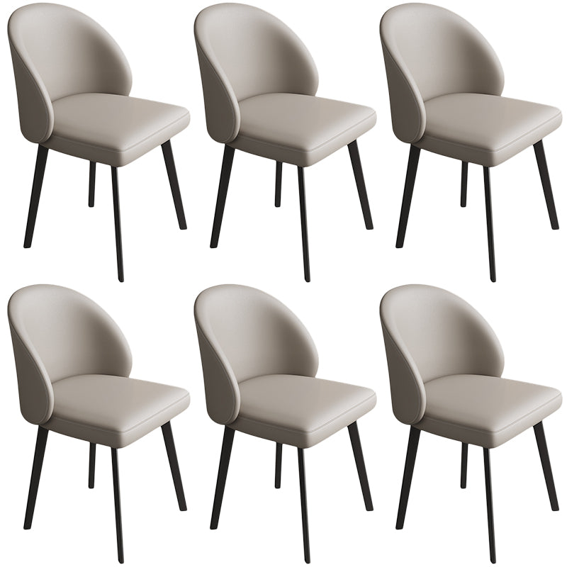 Contemporary Kitchen Dining Side Chair Leather Dining Chairs