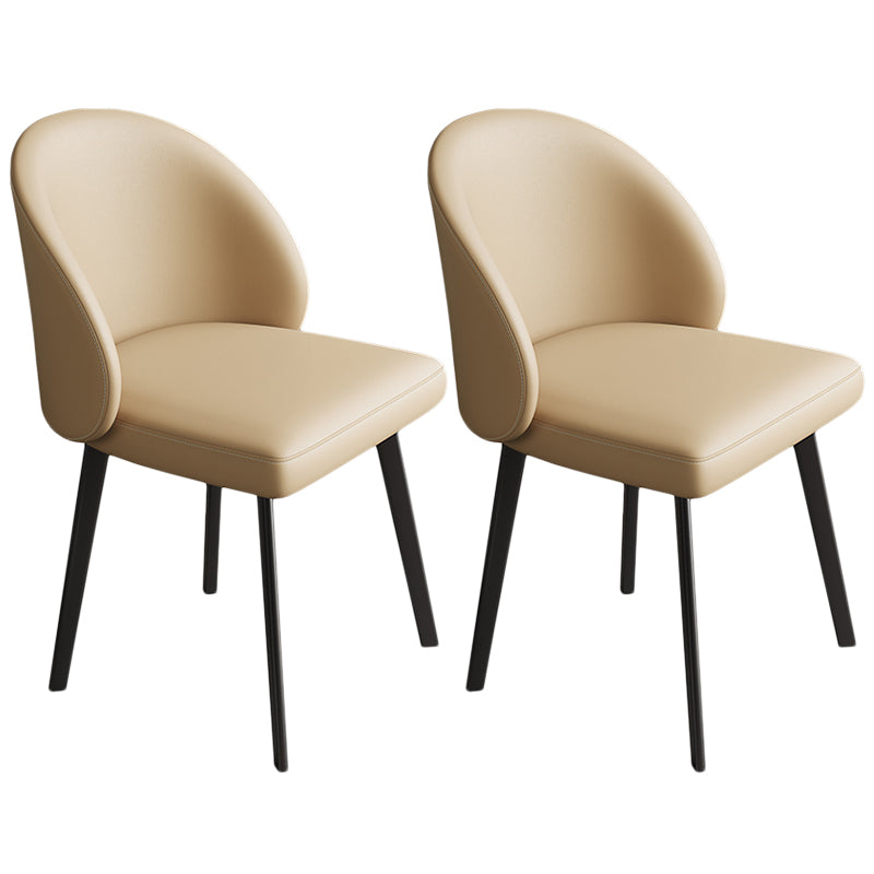 Contemporary Kitchen Dining Side Chair Leather Dining Chairs