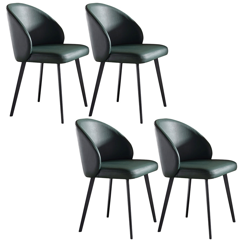 Contemporary Kitchen Dining Side Chair Leather Dining Chairs