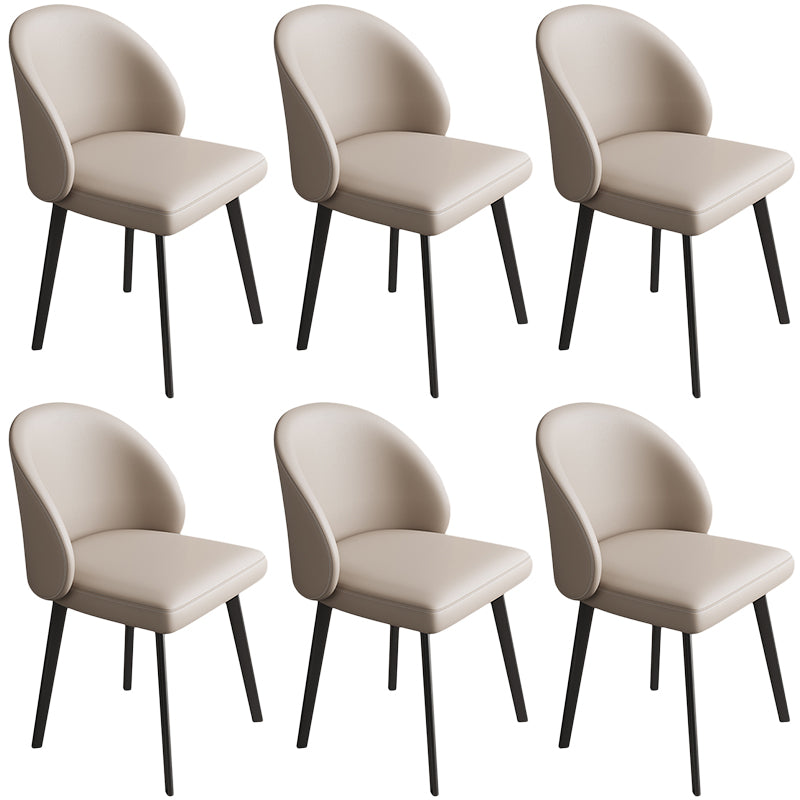 Contemporary Kitchen Dining Side Chair Leather Dining Chairs