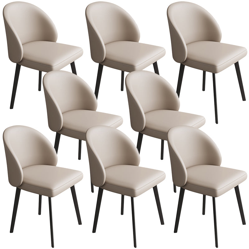 Contemporary Kitchen Dining Side Chair Leather Dining Chairs