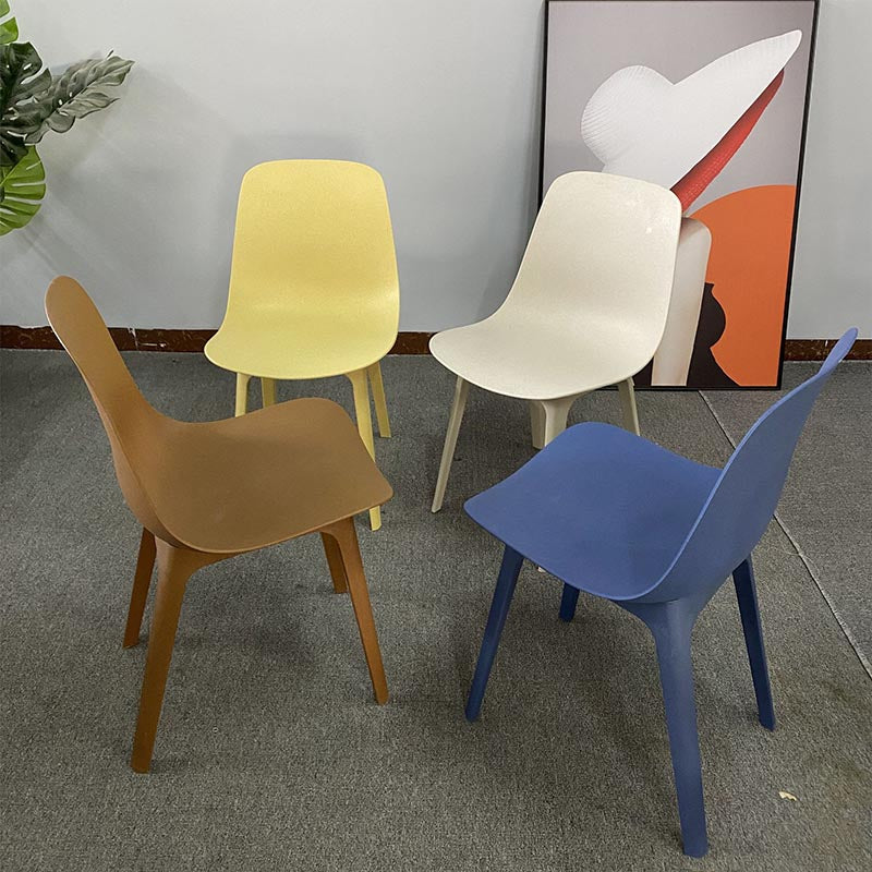 Armless Dining Chairs Plastic Chair Parsons Plastic Furniture in Matte Finish