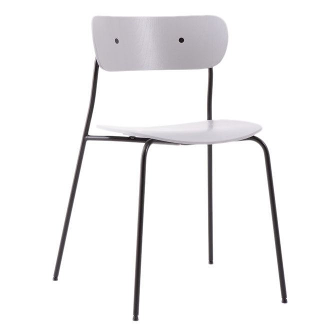 Industrial Dining Side Chair Bentwood Dining Chair with Black Legs