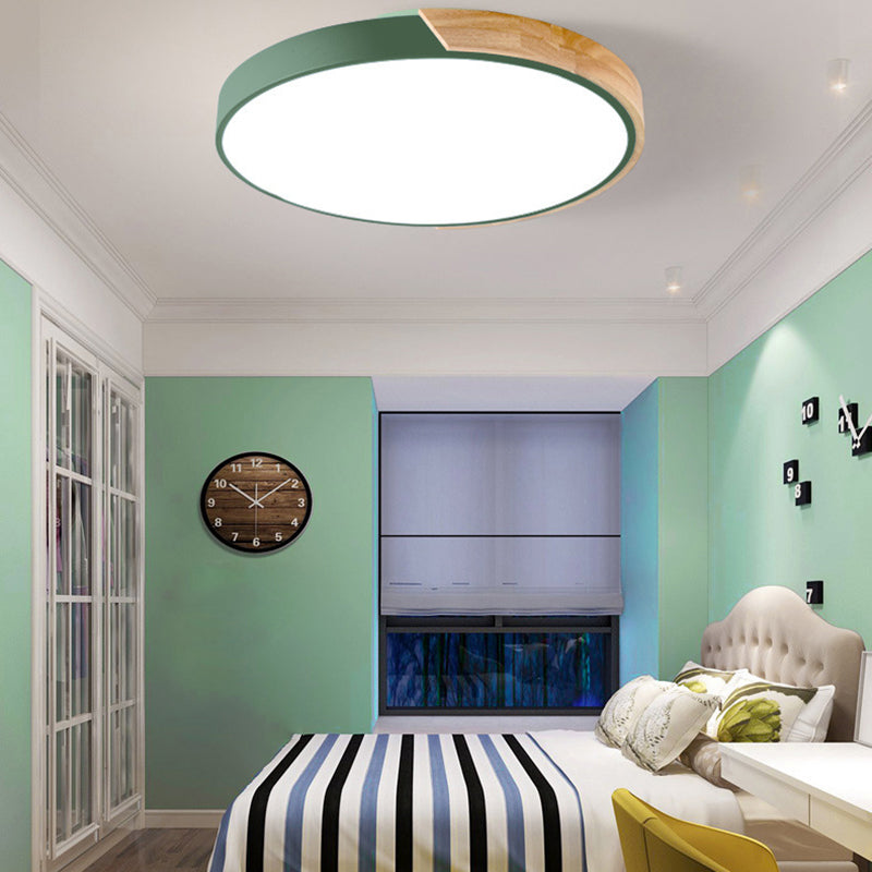 Metal Circle Ceiling Light Fixture Nordic LED Ceiling Flush Mount