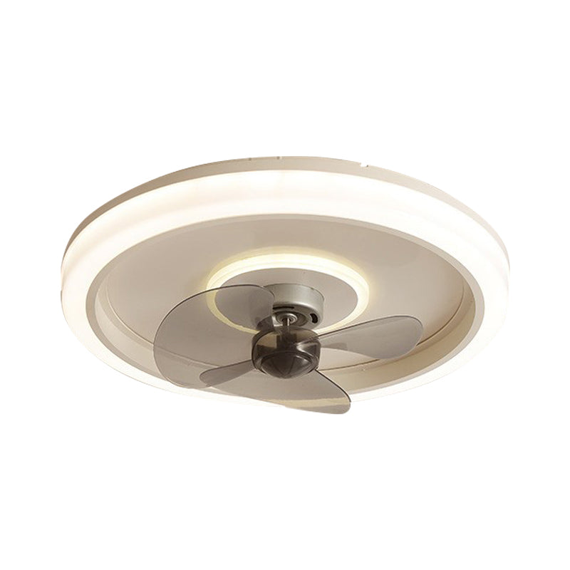 2 Light Ceiling Fan Light Modern Style Metal Ceiling Fan Light for Bedroom