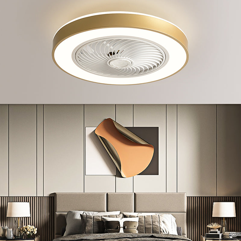 Modern Style Ceiling Fan Lamp Metal Ceiling Fan Lighting for Living Room