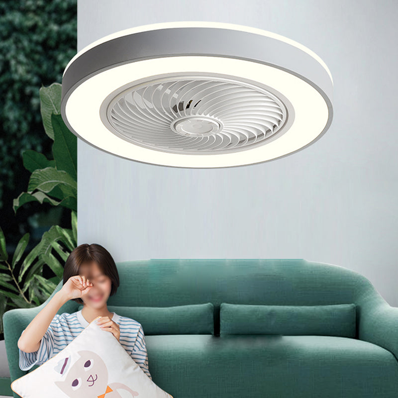 Modern Style Ceiling Fan Lamp Metal Ceiling Fan Lighting for Living Room