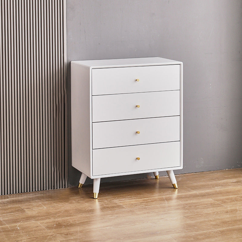 Contemporary Pine Wood Dresser Bedroom Vertical Lingerie Chest Dresser with Drawer