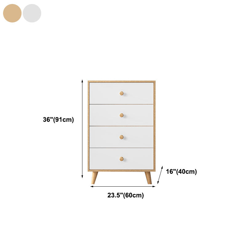 Wood Contemporary Vertical Dresser Bedroom Lingerie Chest Dresser with Drawer