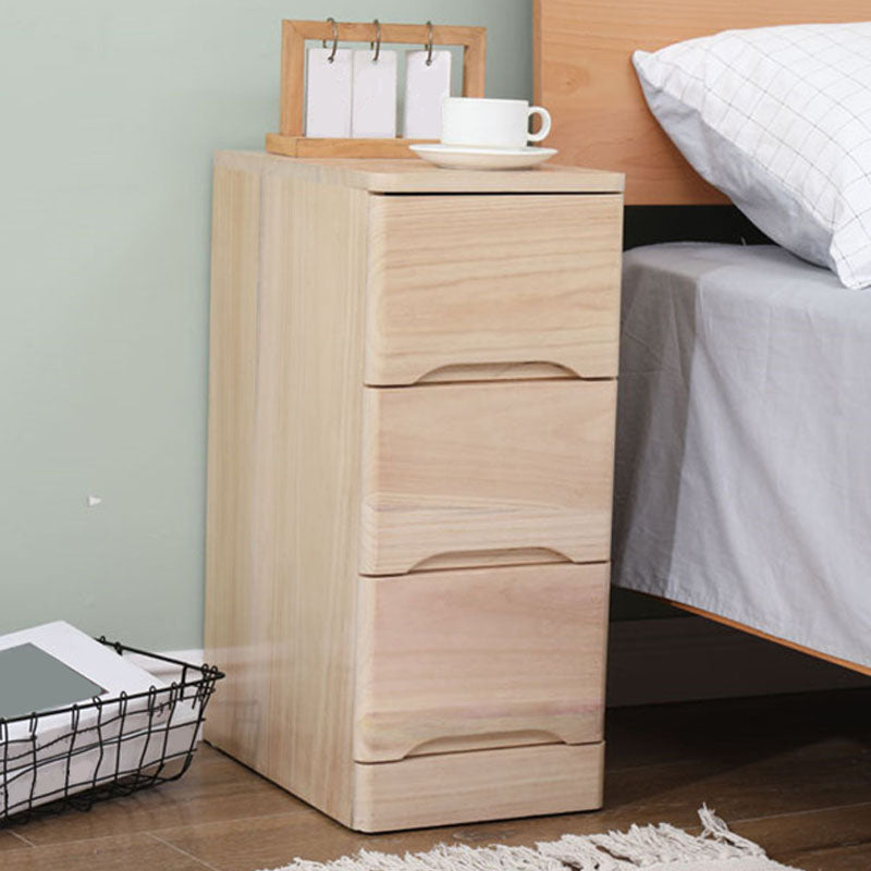 Contemporary Vertical Wood Dresser Bedroom Lingerie Chest Dresser with 3 Drawers