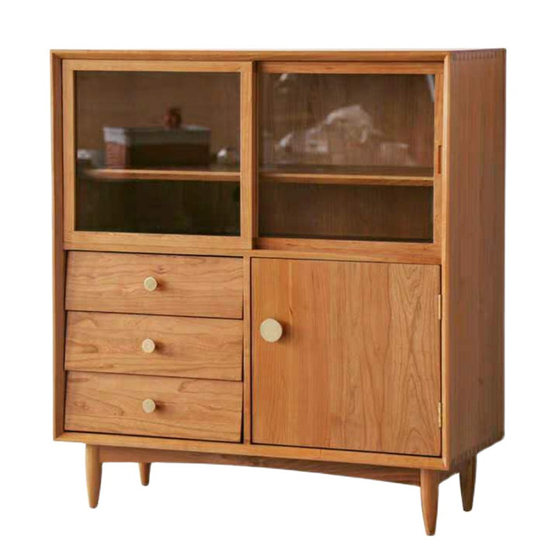 Glam Style Sideboard Wood Cupboard for Living Room,35.5'L x 16"W x 39.5"H