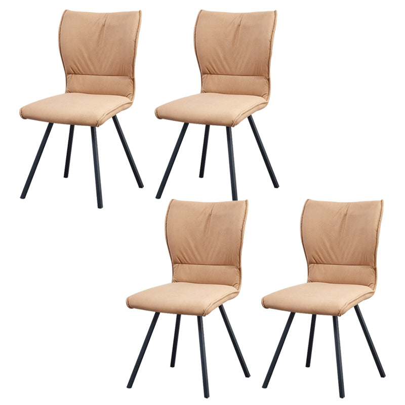 Modern Style Faux Leather Dining Chair Metal Dining Chair for Restaurant Use