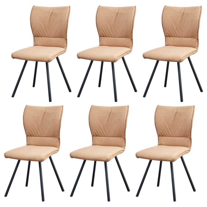 Modern Style Faux Leather Dining Chair Metal Dining Chair for Restaurant Use