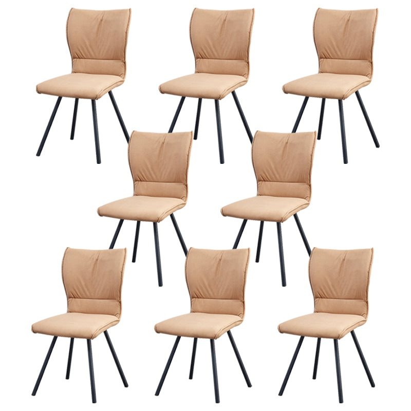 Modern Style Faux Leather Dining Chair Metal Dining Chair for Restaurant Use