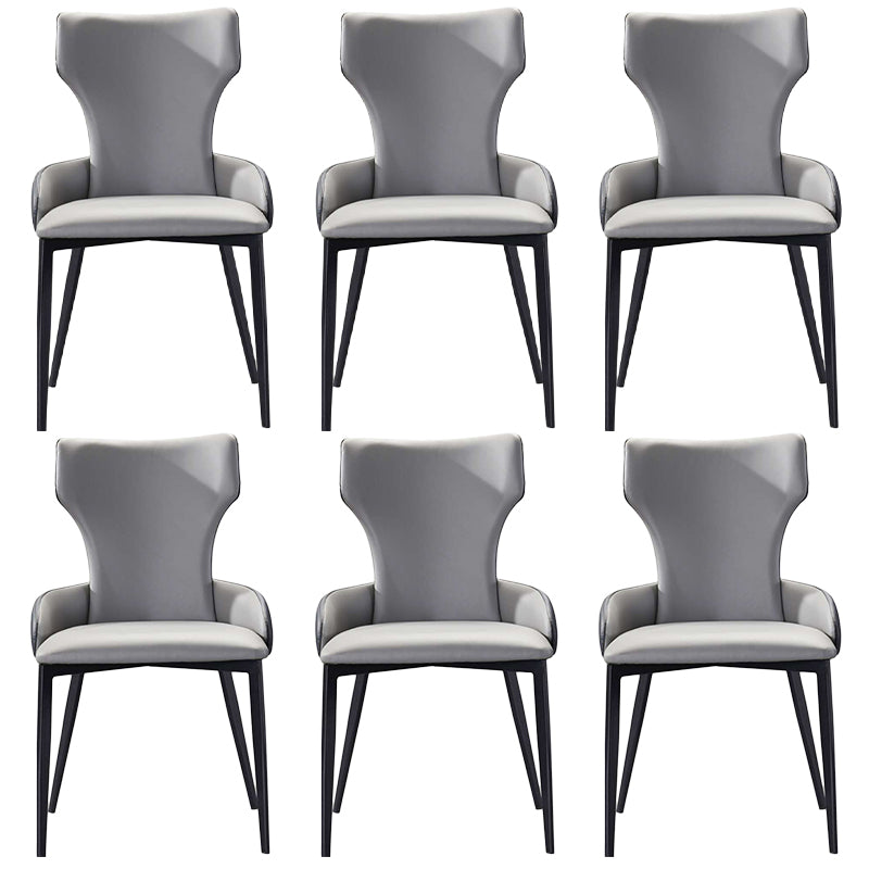 Contemporary Style Metal Chairs Arm Chairs for Kitchen with Metal Legs