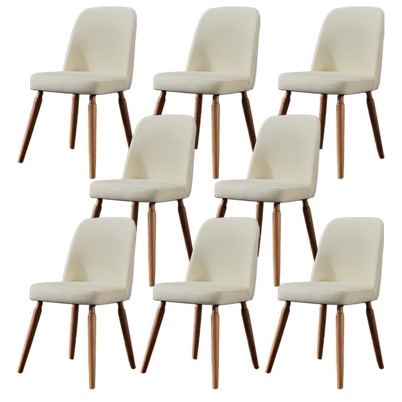 Contemporary Side Chair Solid Wood Base Dining Chair for Dining Room