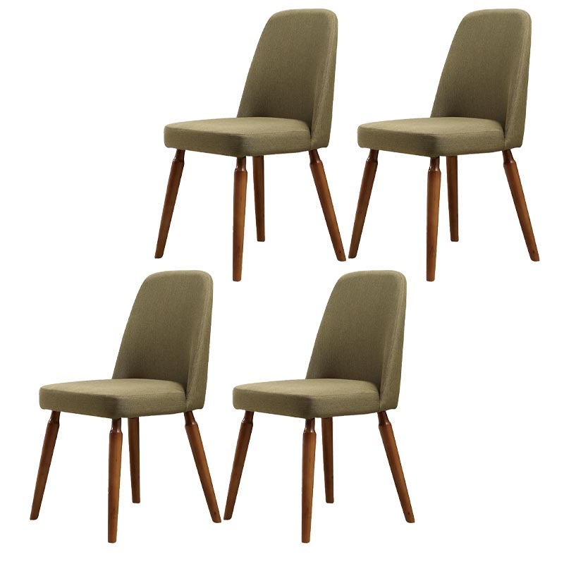 Contemporary Side Chair Solid Wood Base Dining Chair for Dining Room