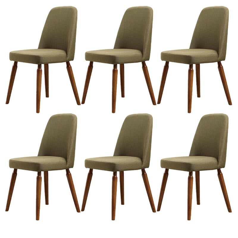 Contemporary Side Chair Solid Wood Base Dining Chair for Dining Room