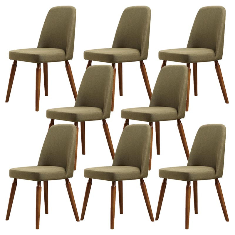 Contemporary Side Chair Solid Wood Base Dining Chair for Dining Room