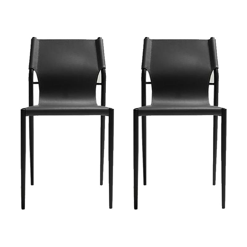 Leather Dining Side Chair Contemporary Kitchen Dining Side Chair