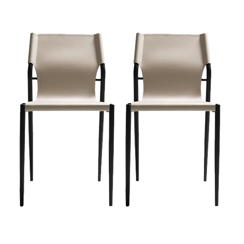 Leather Dining Side Chair Contemporary Kitchen Dining Side Chair