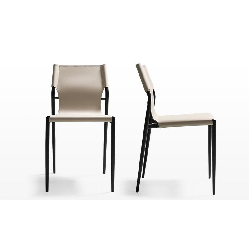 Leather Dining Side Chair Contemporary Kitchen Dining Side Chair