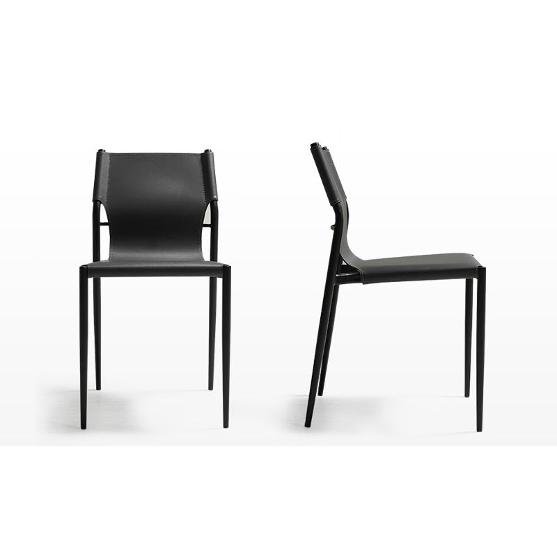 Leather Dining Side Chair Contemporary Kitchen Dining Side Chair