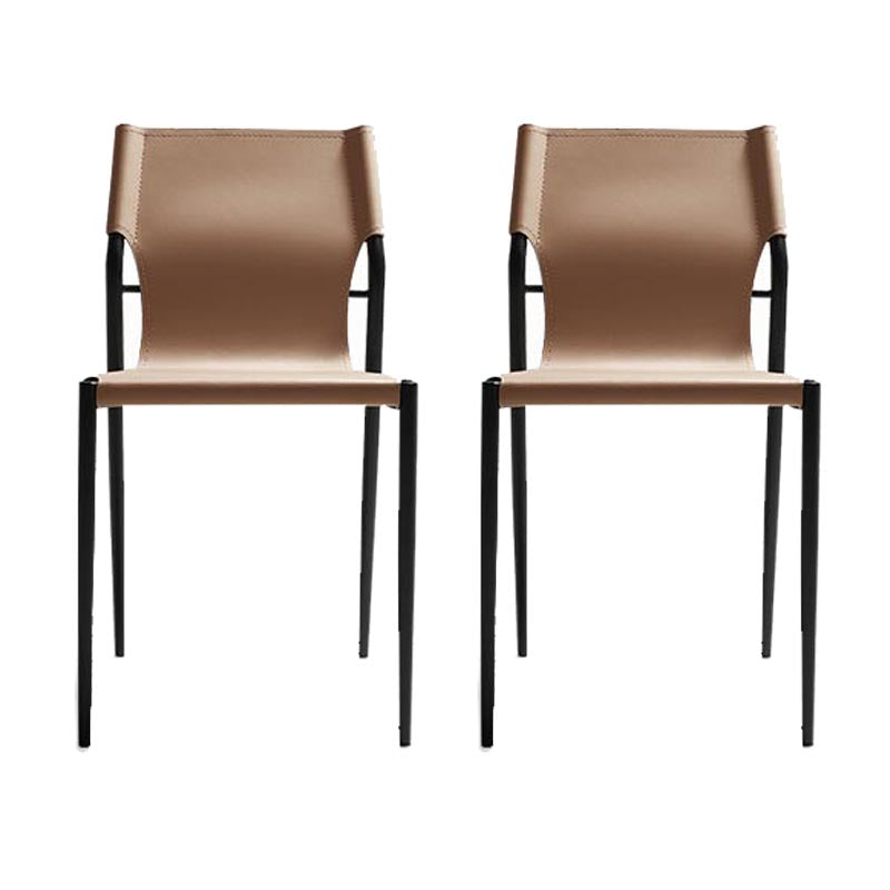 Leather Dining Side Chair Contemporary Kitchen Dining Side Chair