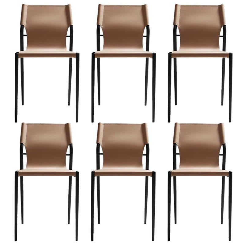 Leather Dining Side Chair Contemporary Kitchen Dining Side Chair