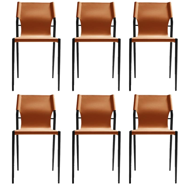 Leather Dining Side Chair Contemporary Kitchen Dining Side Chair