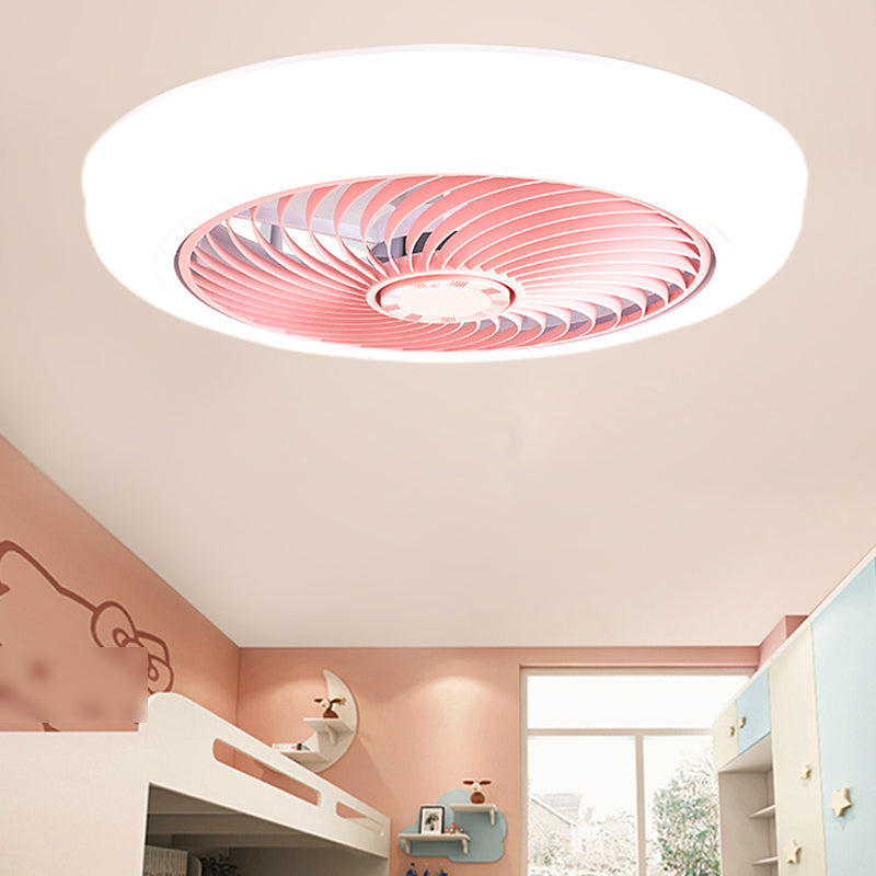 1 Light Ceiling Fan Light Modern Style Metal Ceiling Fan Light for Living Room