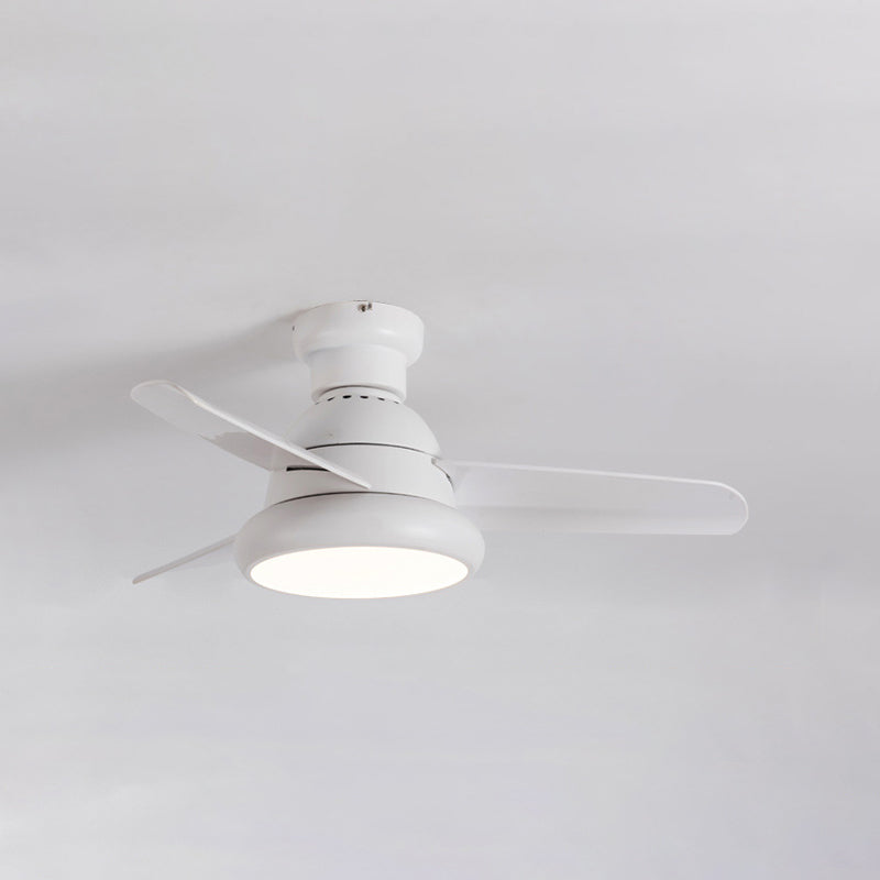 Metal Ceiling Fan Light Modern Style 1 Light Ceiling Fan Light for Bedroom