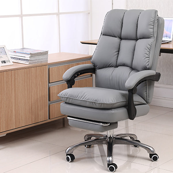 Executive Swivel Chair with Adjustable Arms Modern Computer Desk Chair with Wheels