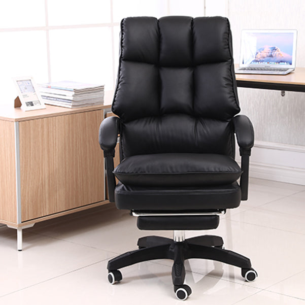 Executive Swivel Chair with Adjustable Arms Modern Computer Desk Chair with Wheels